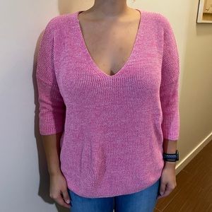 Express pink sweater